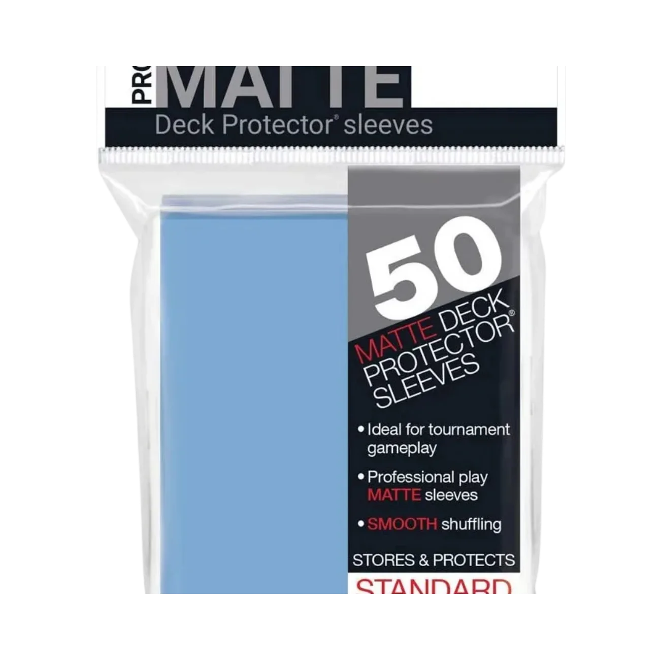 10x Ultra Pro: Standard Sleeves - Light Blue 50ct