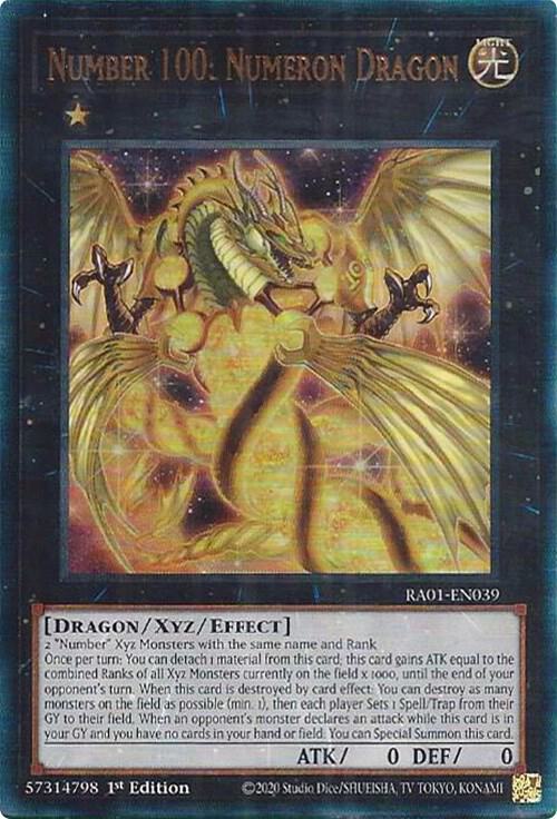 Number 100: Numeron Dragon (PUR) - 25th Anniversary Rarity Collection (RA01)
