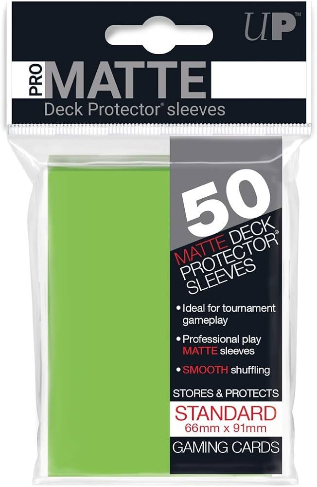 10x Ultra Pro: Standard Sleeves - Green 50ct