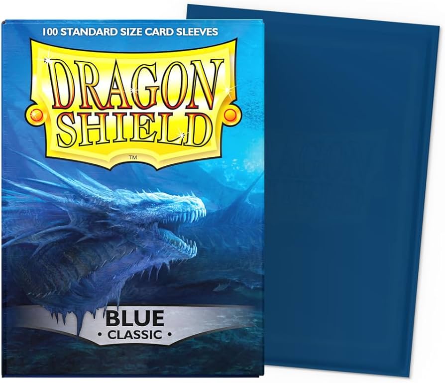 10x Dragonshield: 100ct Classic Sleeves - Standard Size  Blue