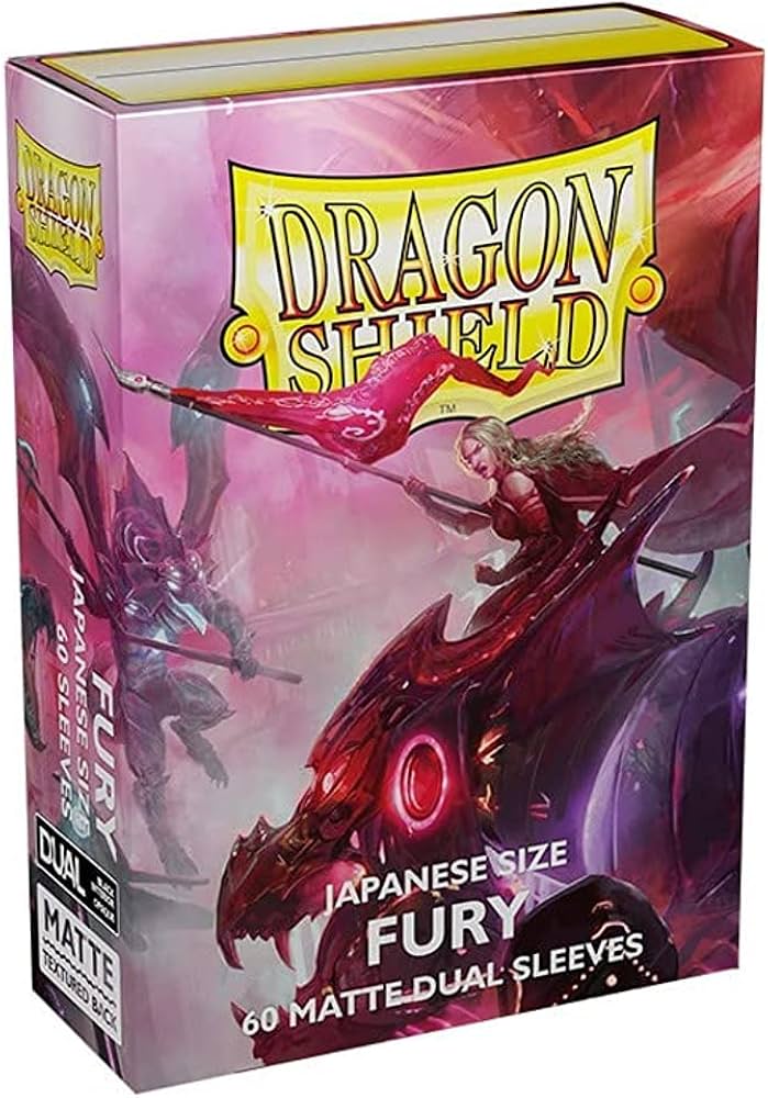 50x Dragonshield: 60ct Dual Matte Sleeves - Japanese Size  Fury