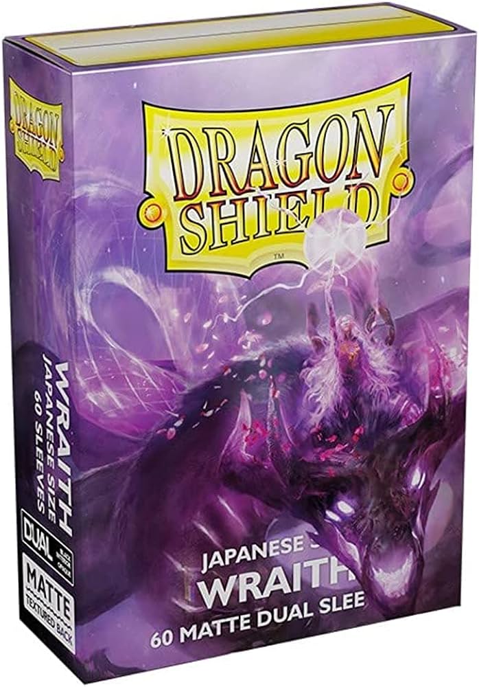 Dragon Shield Dual Matte Sleeves - Japanese Size Wraith