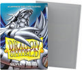 🛡️ Dragon Shield Dual Matte Sleeves - Japanese Size Silver