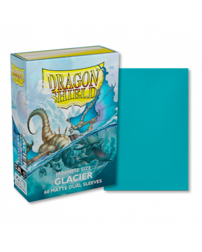 Dragon Shield: 60ct Dual Matte Sleeves - Japanese Size Glacier