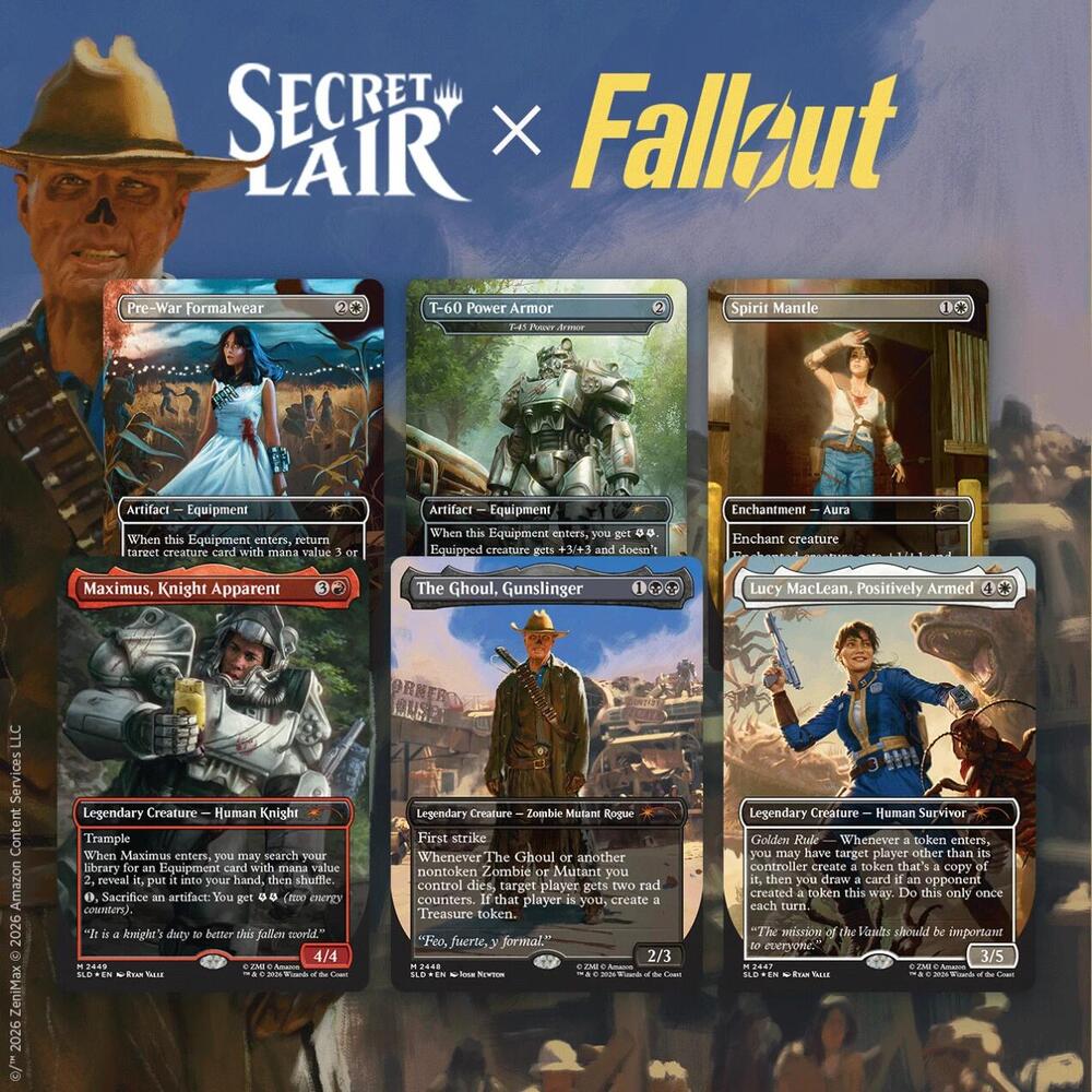 Magic the Gathering: Secret Lair Drop - Secret Lair x Fallout: Beyond Vault 33 - Regular - INGLÉS