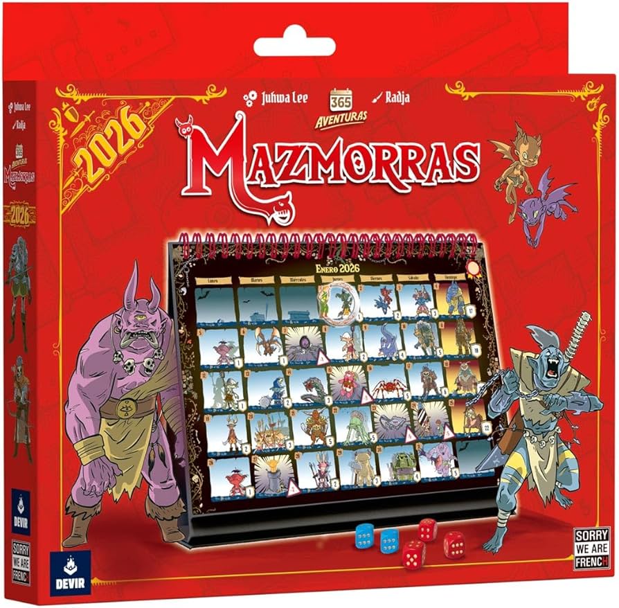 Calendario 365 Adventures Dungeon 2026 - ESPAÑOL