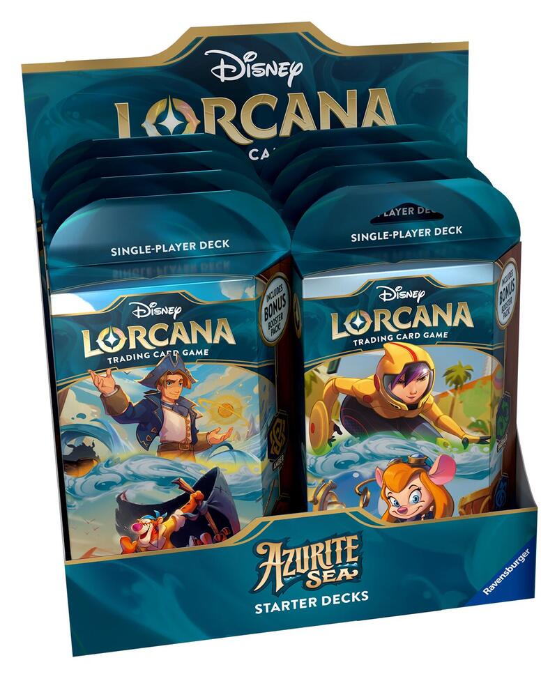 Lorcana: Set 6 - Azurite Sea Starter DISPLAY - INGLÉS