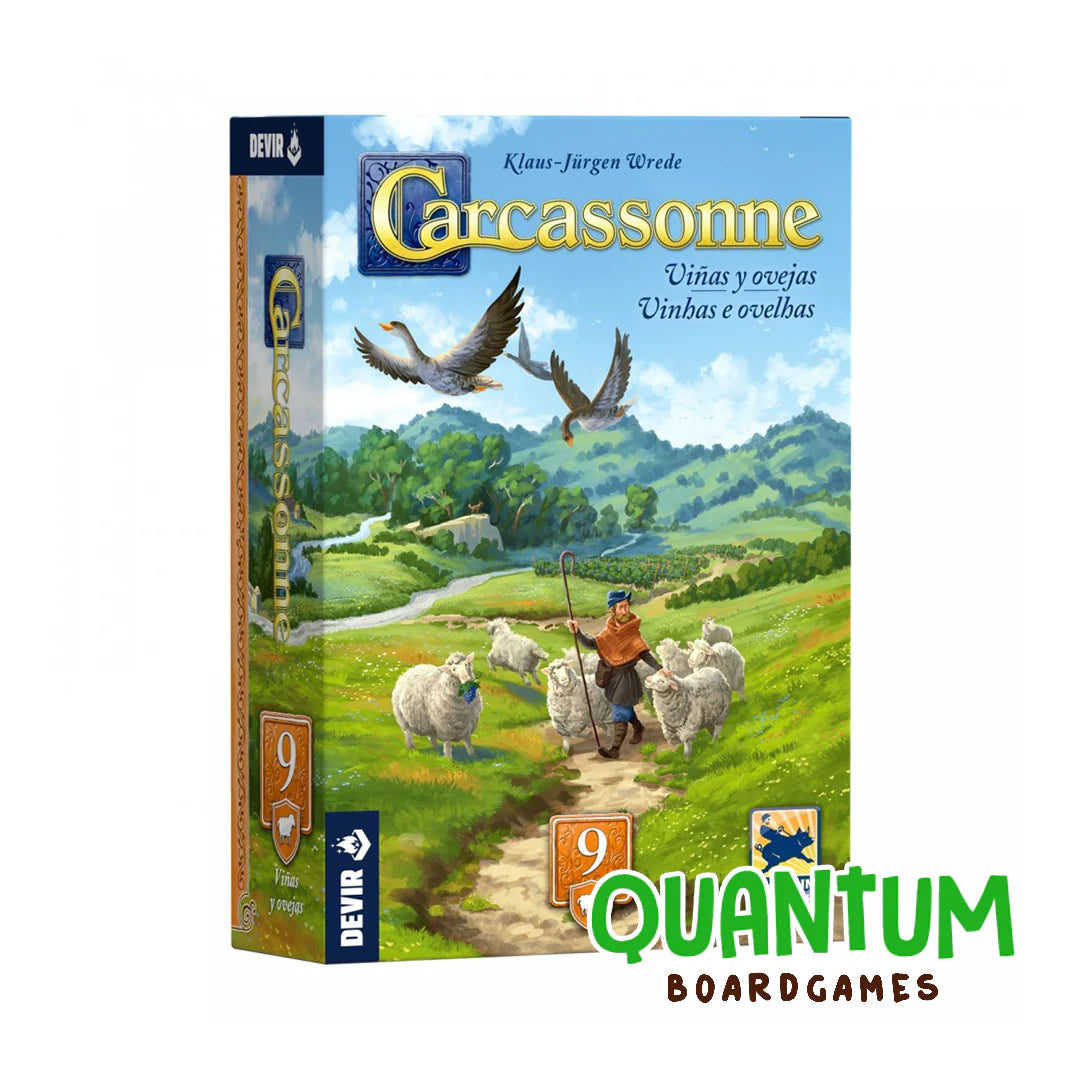 Carcassonne Expansión 9: Viñas y Ovejas (Tercera Edición) - ESPAÑOL