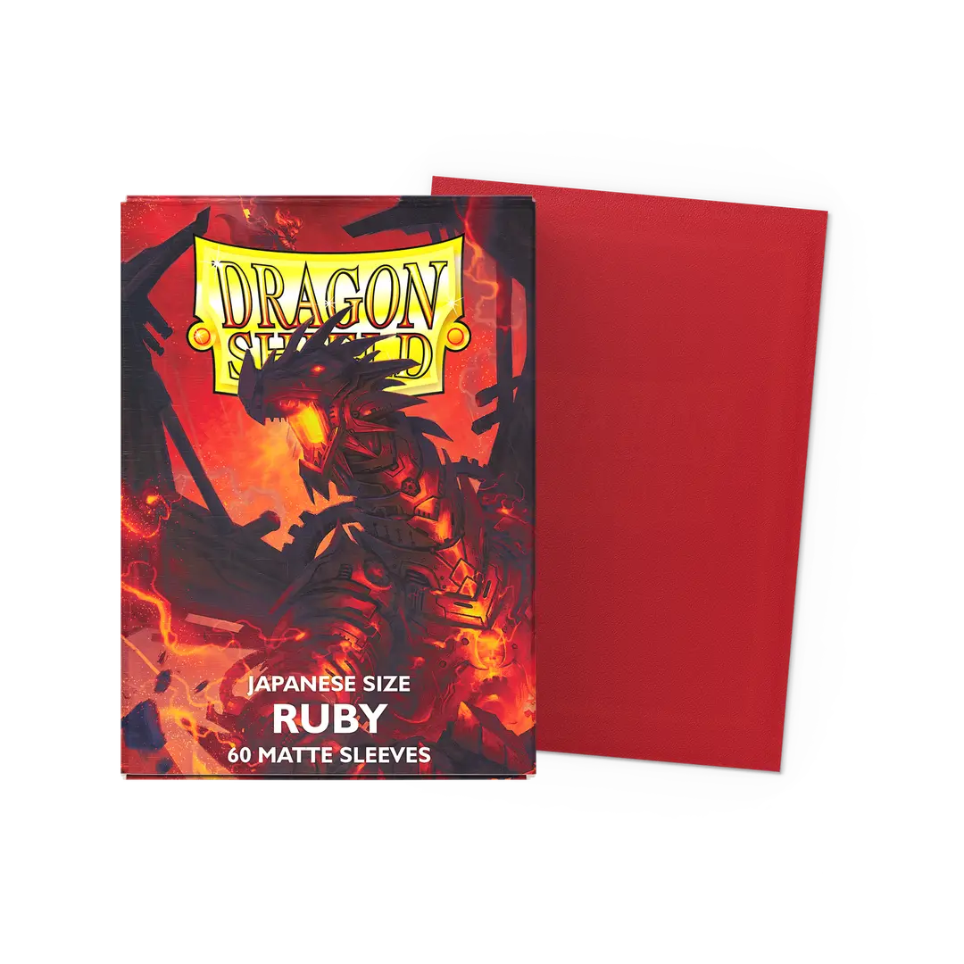 Dragonshield: 60ct Matte Sleeves - Japanese Size Ruby