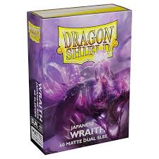 50x Dragonshield: 60ct Dual Matte Sleeves - Japanese Size  Wraith