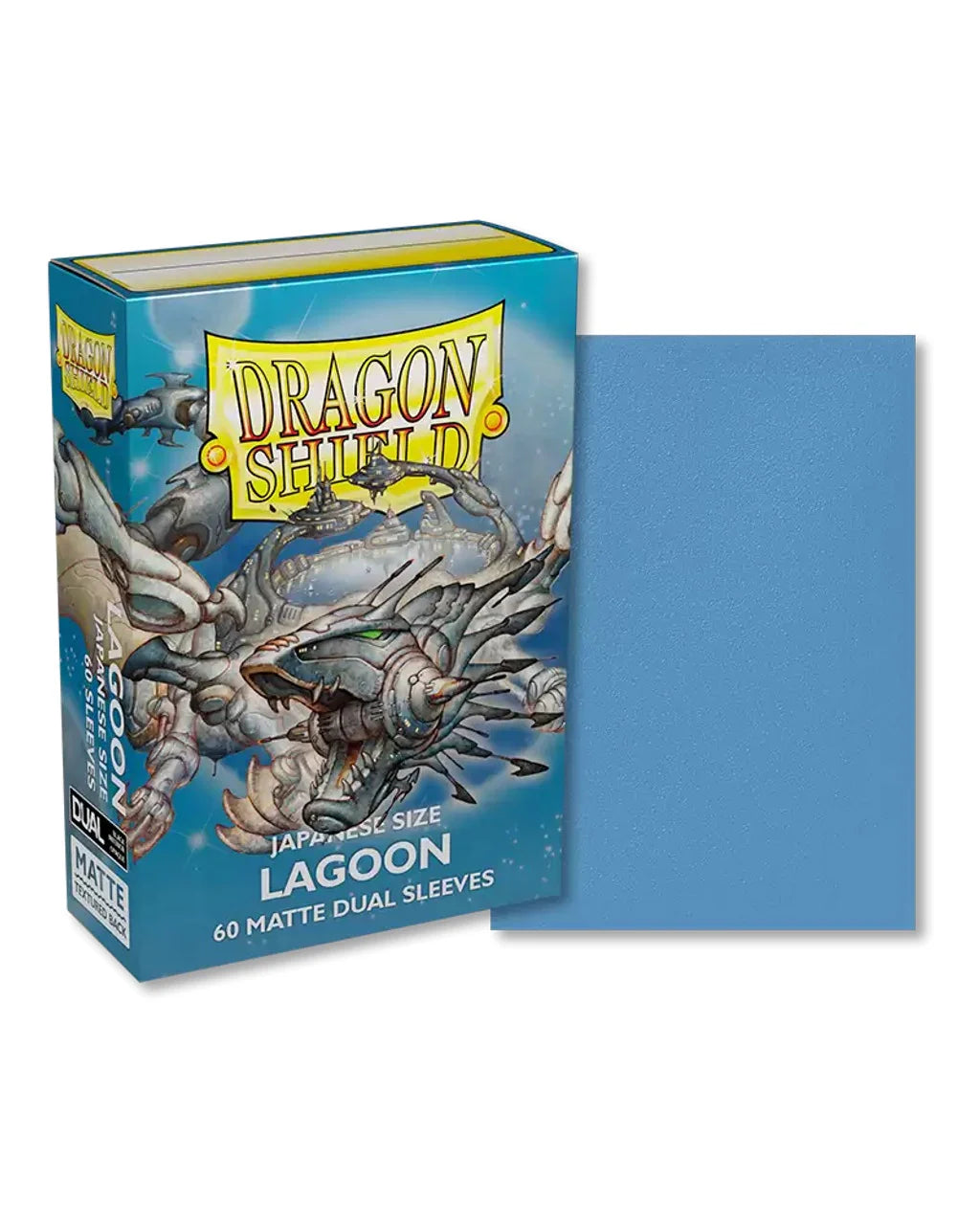 50x Dragonshield: 60ct Dual Matte Sleeves - Japanese Size  Lagoon