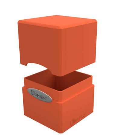 10x Ultra Pro: Classic Satin Cube Deck Box - Pumpkin Orange