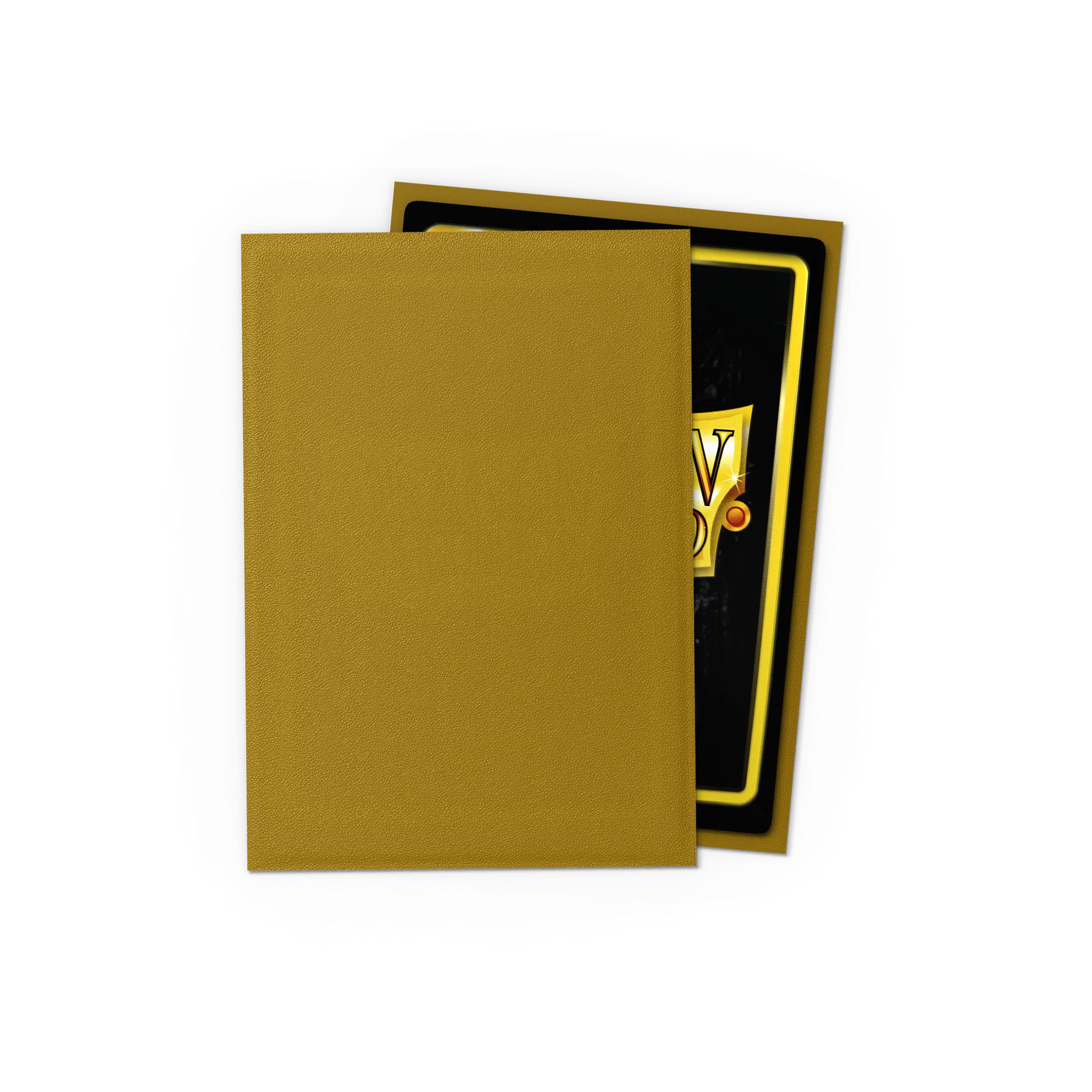 50x Dragonshield: 100ct Matte Sleeves - Standard Size Gold