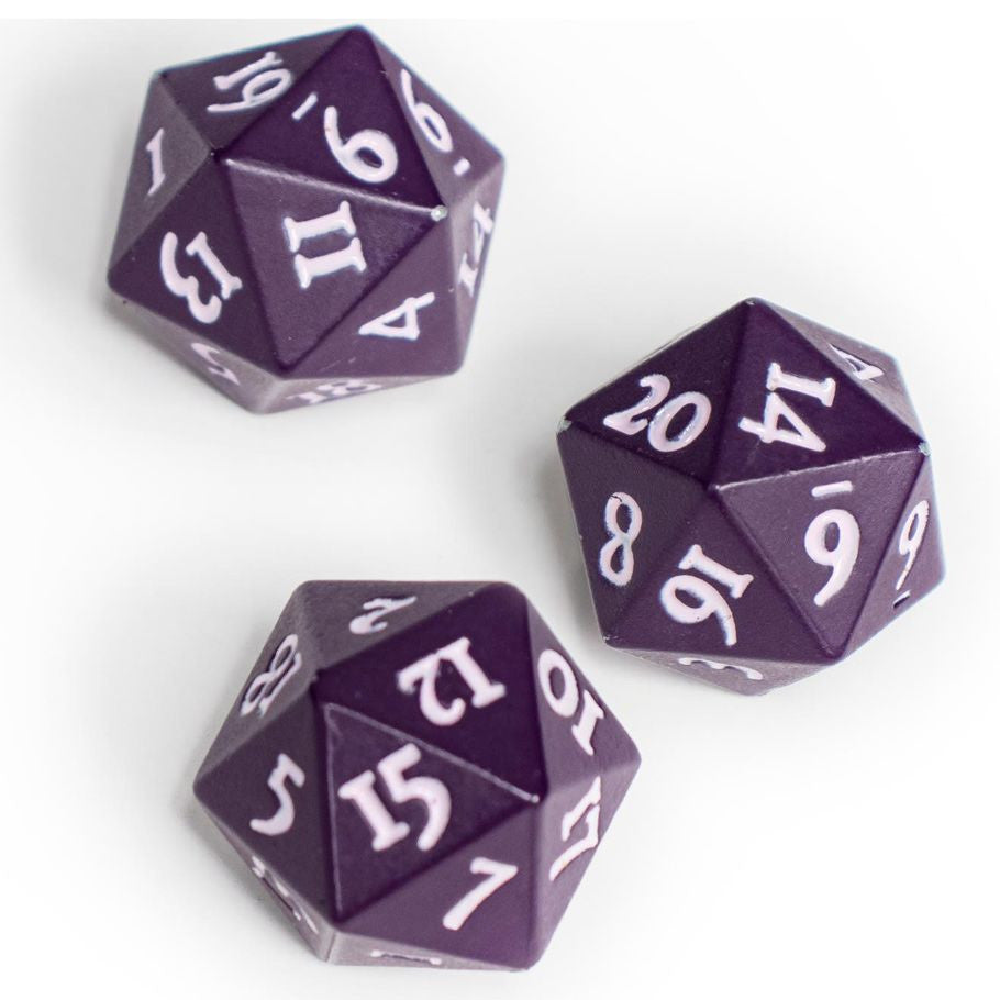 Ultra Pro: Vivid Heavy Metal D20 Dice - Midnight Plum